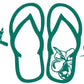 Salt Life Sandals and Signature Decal Medium White