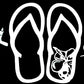 Salt Life Sandals and Signature Decal Medium White