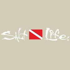 Salt Life Redfish Decal Small White