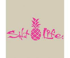 Salt Life Pineapple Decal Medium Pink