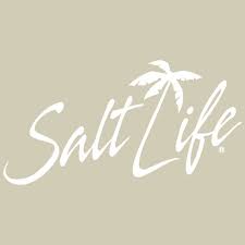 Salt Life Tropical Palm Decal Medium White