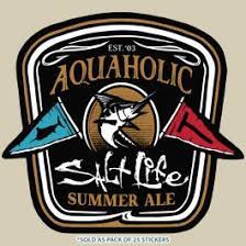 Salt Life Aquaholic Vinyl Sticker