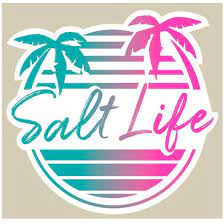 Salt Life Beach Front Vinyl Sticker