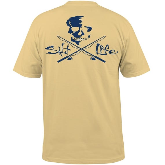 Salt Life Men's Skull And Poles Pocket T-shirt