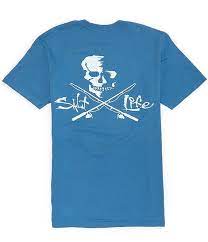 Salt Life Men's Skull And Poles Pocket T-shirt