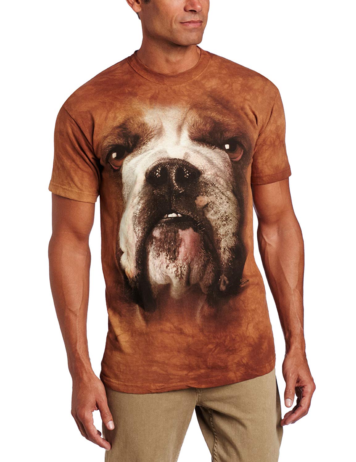 The Mountain Men'd English Bulldog Face T-Shirt