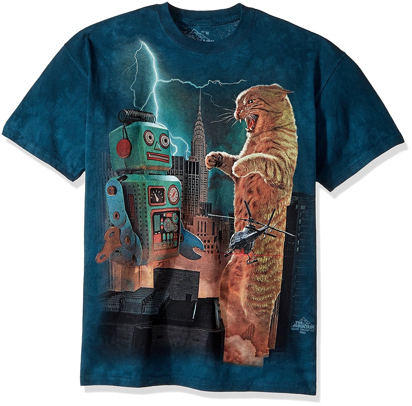 The Mountain Men's Catzilla Vs. Robot T-Shirt