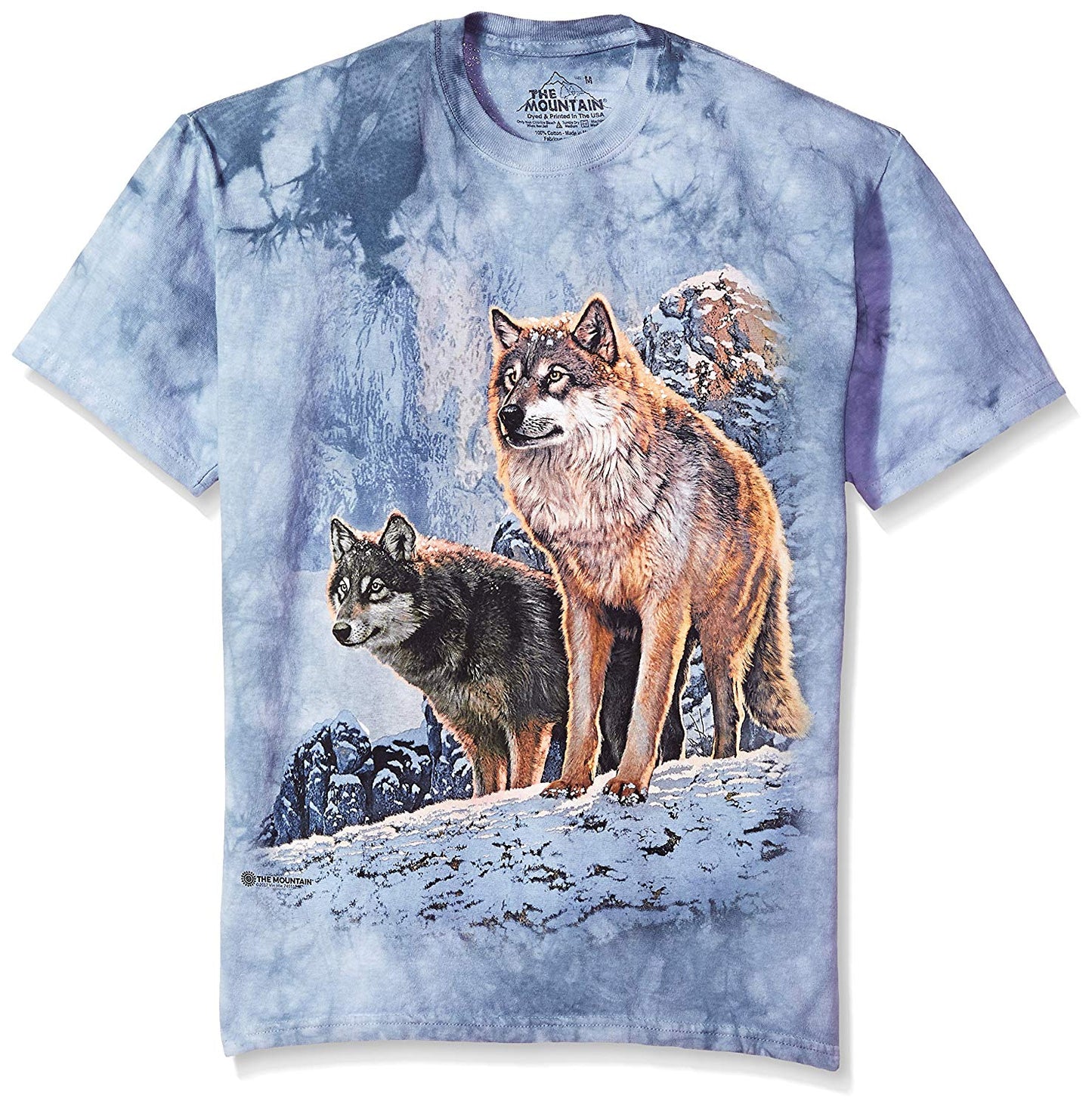 The Mountain Men's Wolf Couple T-Shirt