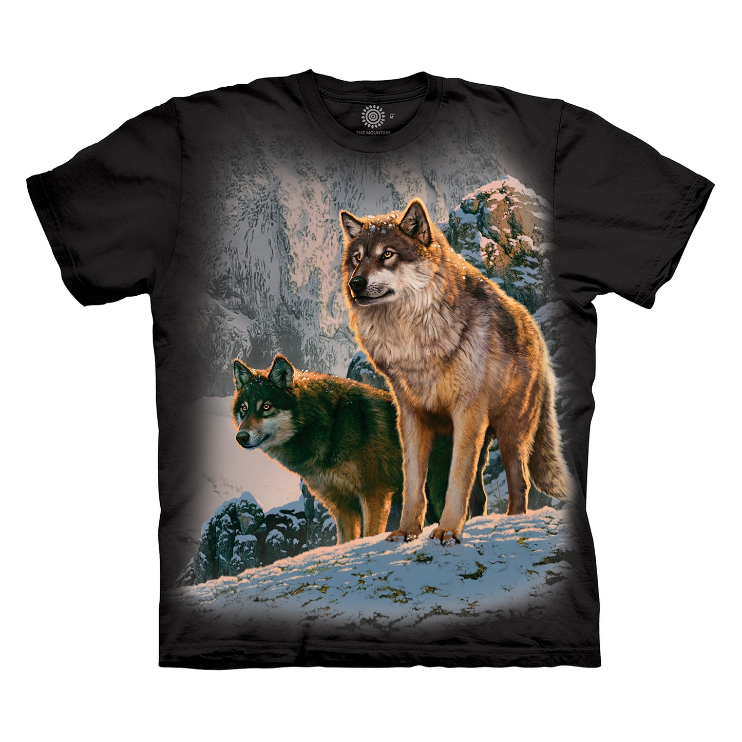 The Mountain Men's Wolf Couple T-Shirt