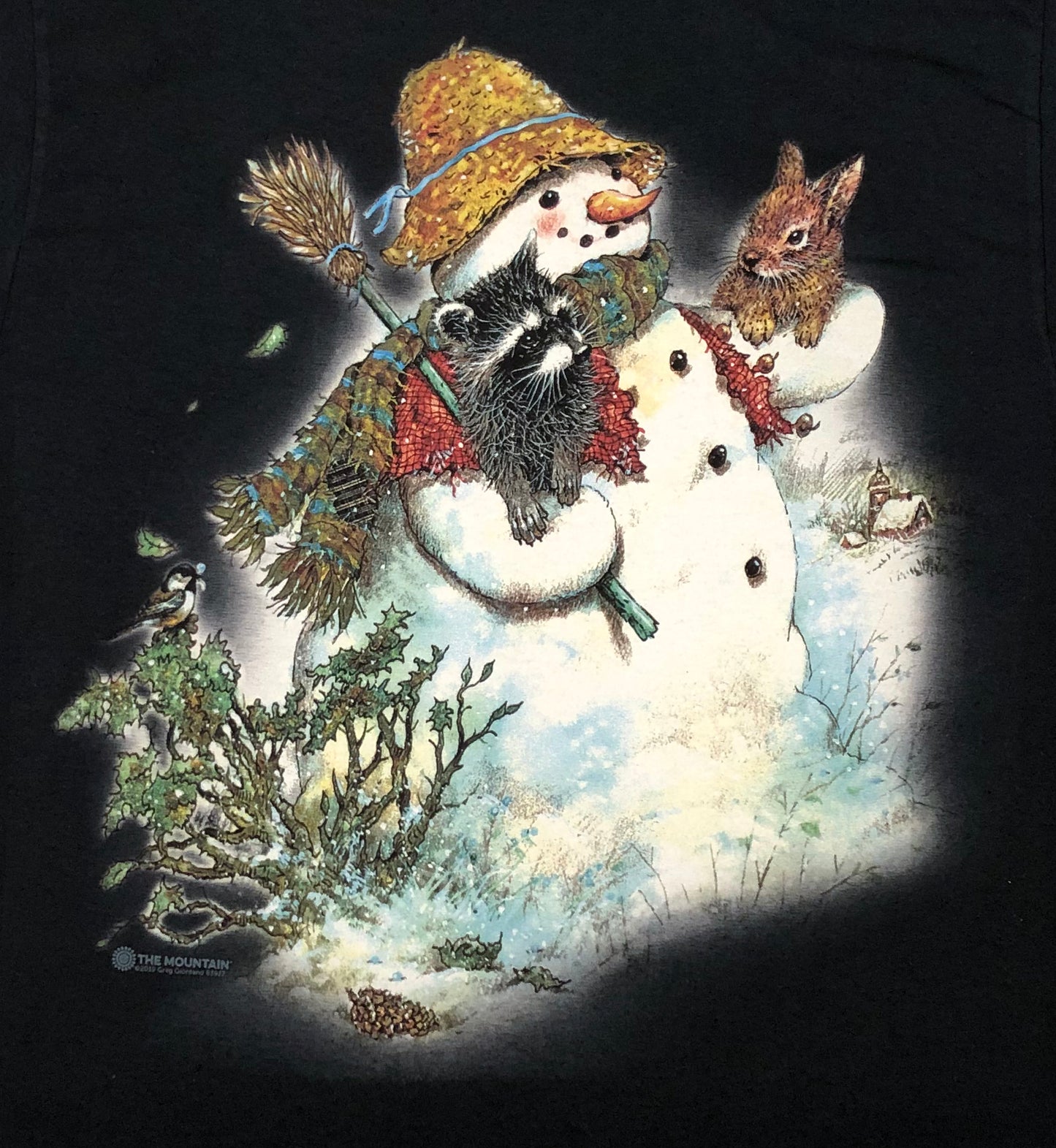 The Mountain Men's Winter Christmas Snow Cats Dogs Santa Theme Collection